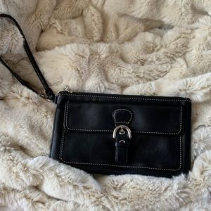 Black Coach Wristlet